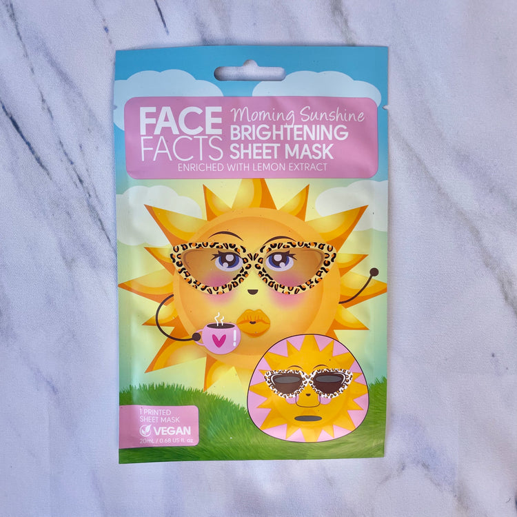 Face Facts Morning Sunshine Brightening Face Sheet Mask