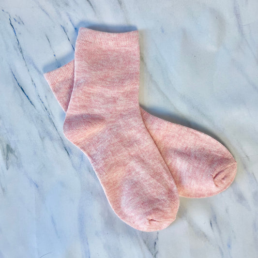 Pink Flecked Socks