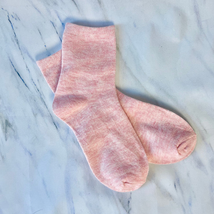 Pink Flecked Socks